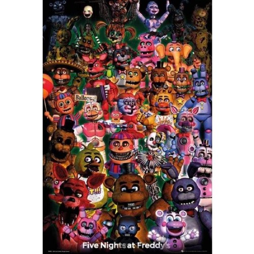 Five Nights At Freddies - Characters 24"x36" Poster