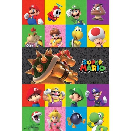 Super Mario Friends and Foes 24"x36" Poster