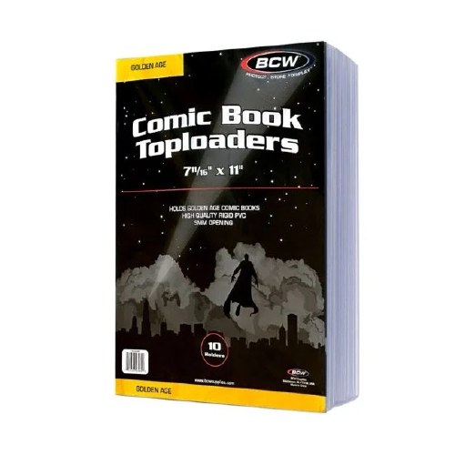 Golden Comic Toploader 10 Pack