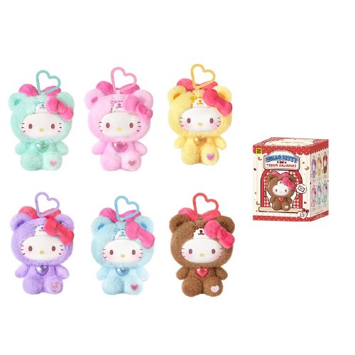 Hello Kitty Teddy Pajamas Series Plush Pendant Blind Box
