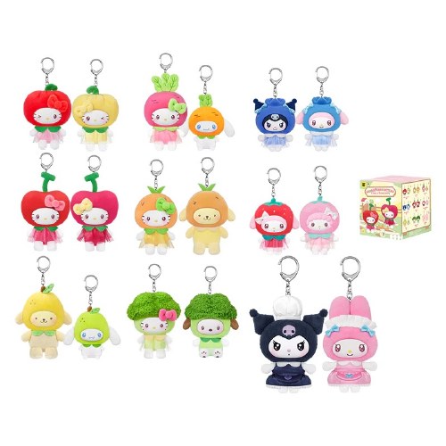 Sanrio Characters Fruit & Vegetable Series Mini Plush Charm Blind Box