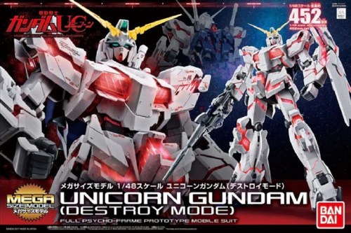 Gundam UC RX-0 Unicorn Gundam Destroy Mode Mega Size 1/48 Model Kit