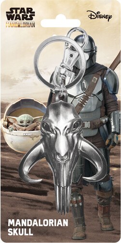 Mandalorian Skull Pewter Key Ring