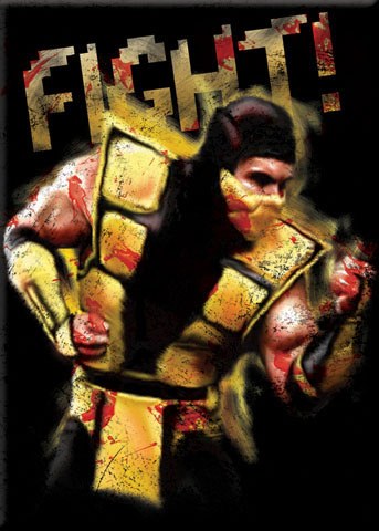 Mortal Kombat Scorpion Fight Magnet