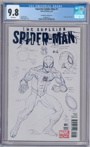 Superior Spider-Man #1 1:50 Design Variant Cover