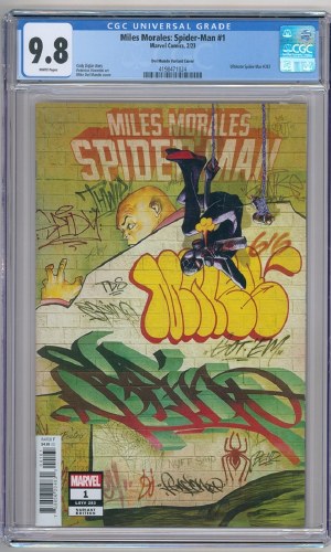 Miles Morales Spider-Man (2022) #1 Del Mundo Graffiti Variant Cover