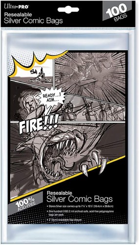 Comic Silver Age Resealable Bag 100-Count Pack