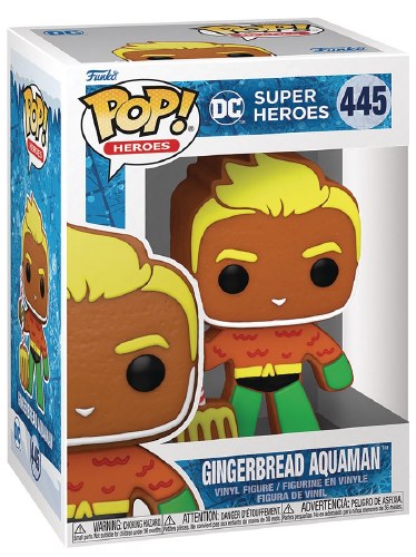 Pop Heroes DC Holiday Gingerbread Aquaman Vinyl Figure
