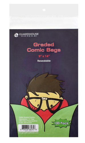 Graded Size Comic Resealable Bags 100 pack