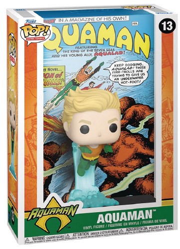 Pop Comic Cover Aquaman Vinyl Figure