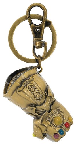 Thanos Infinity Gauntlet Colored Pewter Keychain