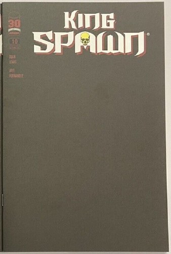 King Spawn #10 Blank Sketch Cover
