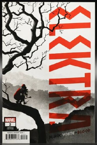 Elektra Black White and Blood #2 Smallwood 1:25 Variant