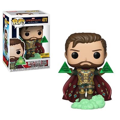 Pop Marvel Spider-Man Far From Home Mysterio (Without Helmet) Hot Topic Exclusive Vinyl Figure