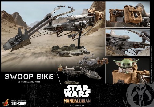 Star Wars The Mandalorian Swoop Bike 1:6 Scale Hot Toys Figure