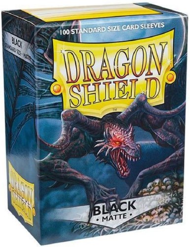 Dragon Shield Black Matte Card Sleeve 100-Count Pack