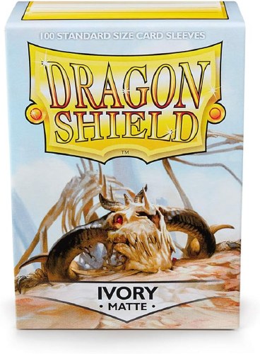 Dragon Shield Ivory Matte Card Sleeve 100-Count Pack