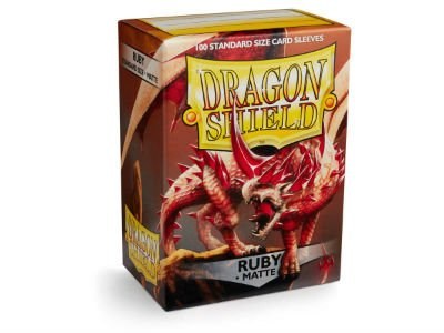Dragon Shield Matte Ruby Card Sleeve 100-Count Pack
