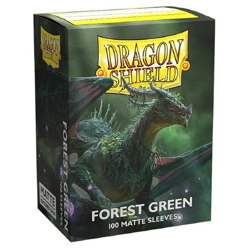 Dragon Shield Matte Forest Green Card Sleeve 100-Count Pack