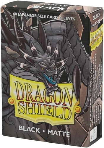 Dragon Shield Black Mini Matte Card Sleeve 60-Count Pack