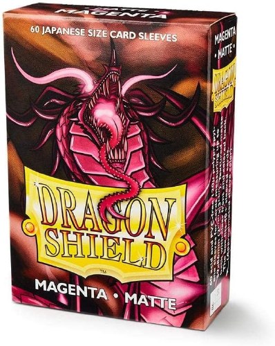 Dragon Shield Magenta Mini Matte Card Sleeve 60-Count Pack