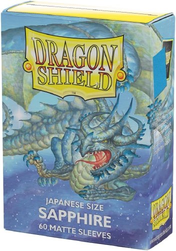 Dragon Shield Sapphire Mini Matte Card Sleeve 60-Count Pack