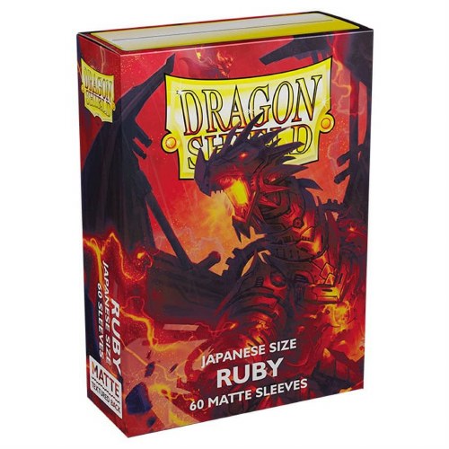 Dragon Shield Ruby Mini Matte Card Sleeve 60-Count Pack