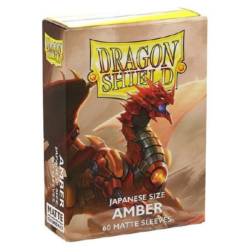 Dragon Shield Amber Mini Matte Card Sleeve 60-Count Pack