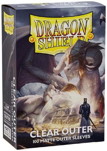 Dragon Shield Matte Clear Outer Standard Sleeve 100-Count Pack