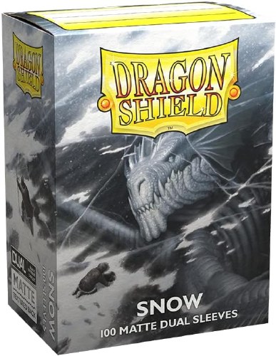 Dragon Shield Dual Matte Snow Card Sleeve 100-Count Pack