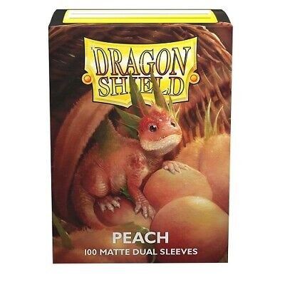 Dragon Shield Dual Matte Peach Card Sleeve 100-Count Pack