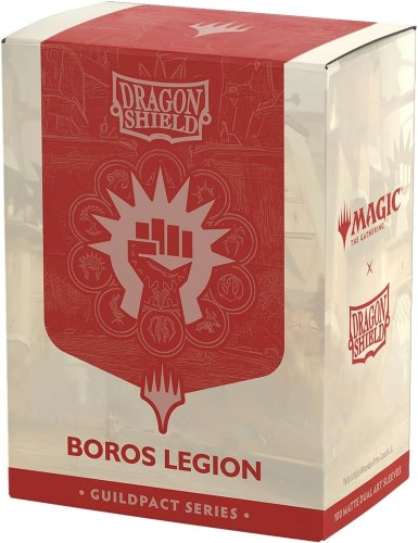 Dragon Shield Magic the Gathering Guildpact Series Boros Legion Standard Matte Dual Art Card Sleeve 100-Count Pack