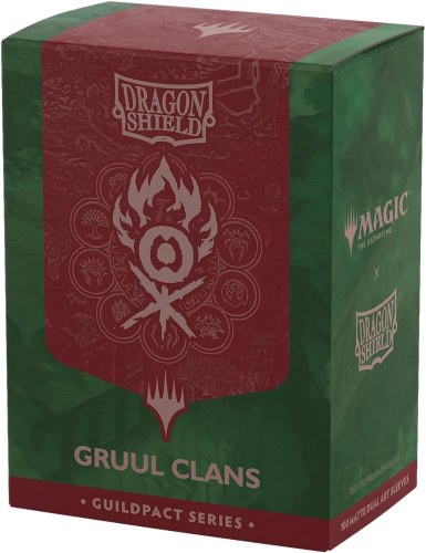 Dragon Shield Magic the Gathering Guildpact Series Gruul Clans Standard Matte Dual Art Card Sleeve 100-Count Pack