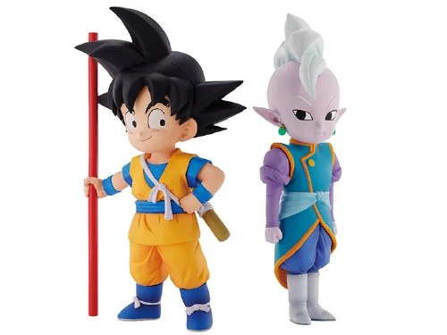 Dragon Ball Daima Son Goku Mini and Kai Mini Ichibansho Figure Set