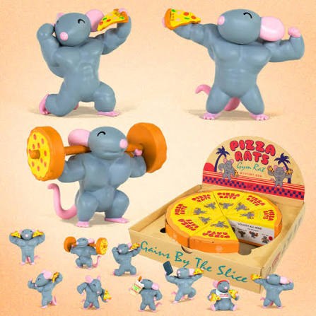 Pizza Rats Gym Rat Blind Box Figure