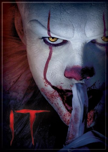 It (2017) Pennywise and Logo Magnet
