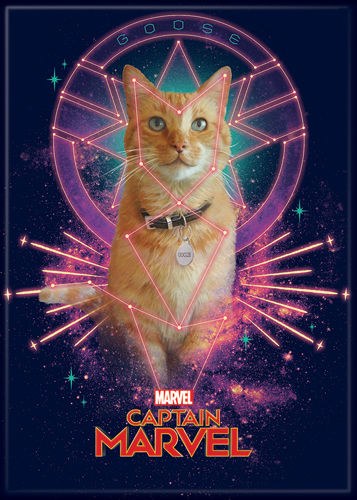 Captain Marvel Goose Magnet