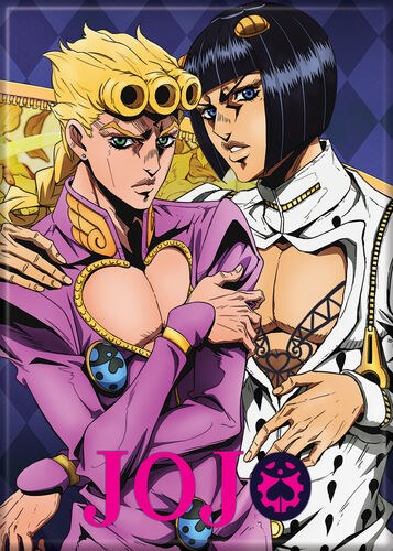 JoJo's Bizarre Adventure Giorno and Bucciarati Magnet