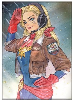 Captain Marvel #16 Peach Momoko Variant Magnet