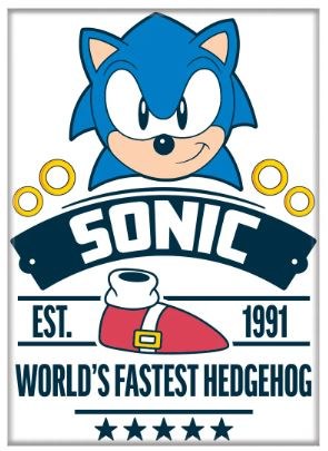 Sonic the Hedgehog World's Fastest 1991 Magnet