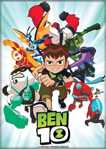 Ben 10 Group Shot on White Magnet