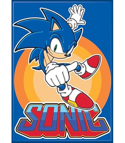 Sonic on Blue Magnet