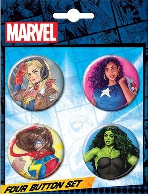 Marvel Comic Covers #2 Button 4-Pack
