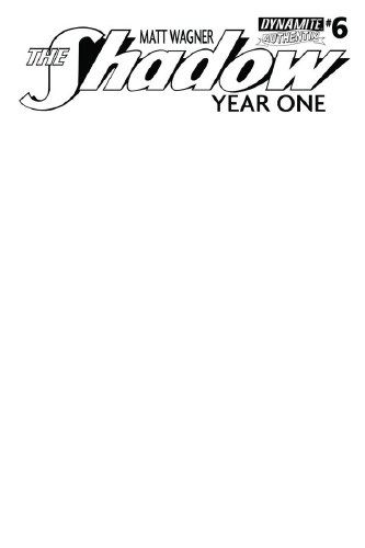 Shadow Year One #6 Blank Cover
