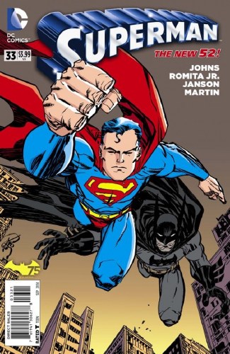 Superman (2011) #33 Batman 75th Anniversary Variant Cover