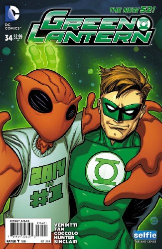 Green Lantern (2011) #34 DCU Selfie Cover