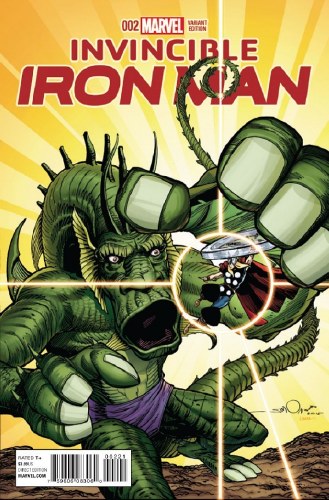 Invincible Iron Man (2015) #2 Monster Variant Cover
