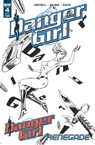 Danger Girl Renegade #4 J Scott Campbell Subscription Cover