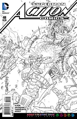 Action Comics (2011) #48 Adult Coloring Book Cover