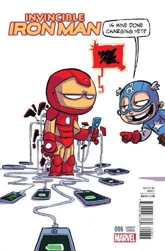 Invincible Iron Man (2015) #6 Young Variant Cover